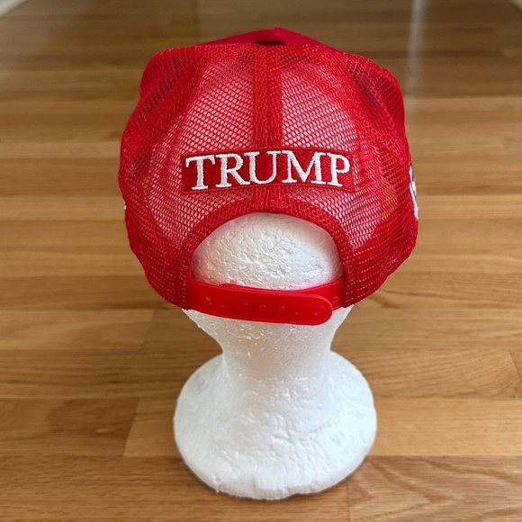 Make America Great Again Trump 45-47 Trucker Hat Red - Picture 4 of 11